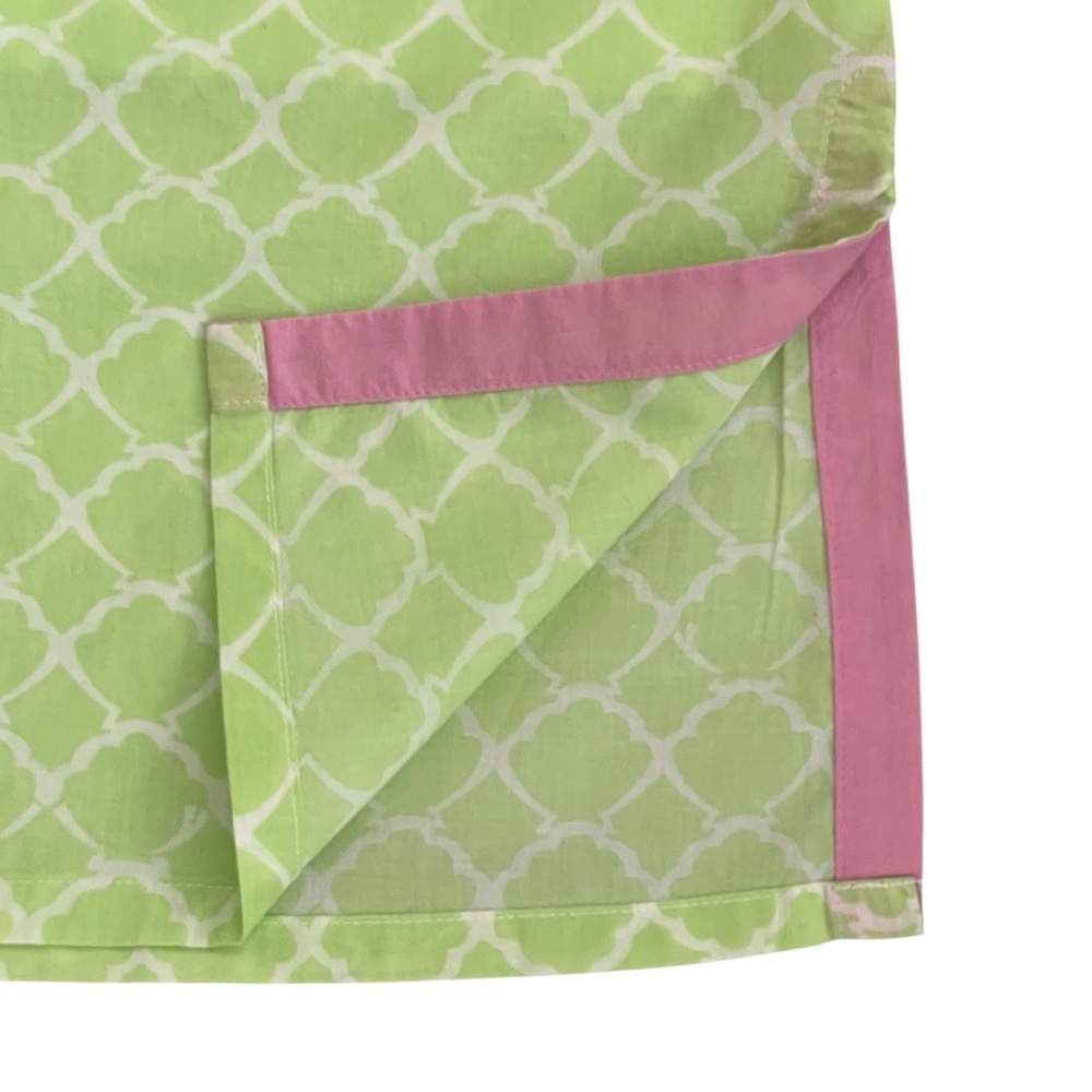 Lilly Pulitzer Lime Green and Pink long sleeve mini dress or Tunic Top Sz S - Picture 2 of 9
